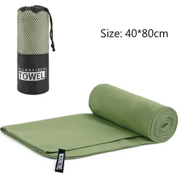 Ručník Rychleschnoucí sportovní ručník 40x80 cm | cestovní osuška - armádní zelená
