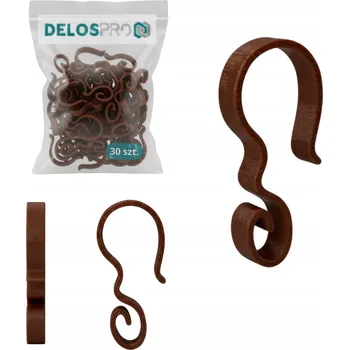 Obraz Univerzální háčky na okap pro světýlka girland dekorace hnědé