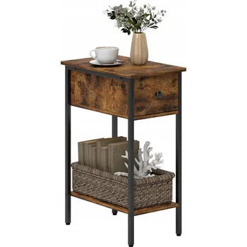 Konferenční stolek Stolek Homcom obdélníkový 25 x 39,8 x 58,2 cm, odstíny hnědé