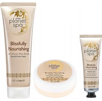 Péče o ruce Avon Planet Spa Sada na ruce s bambuckým máslem [Krém + Maska + Krém na ruce]