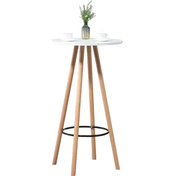 Barová židle LRCZ Kulatý barový stůl Livia Barva: přírodní/černá