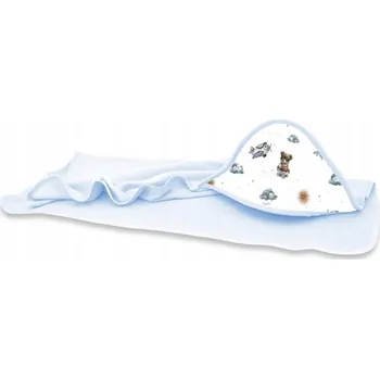 Prostěradlo Deka s kapucí MimiNu 100 x 100 cm bílá