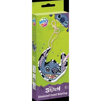 plyšák Diamantové malování Stitch - výroba klíčenky