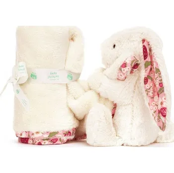 plyšák Jellycat Blossom Cream Bunny 'Berry' Soother 34 cm bílá