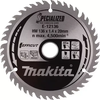 Brusný kotouč Makita E-12136 TCT EFFICUT (E-12136)