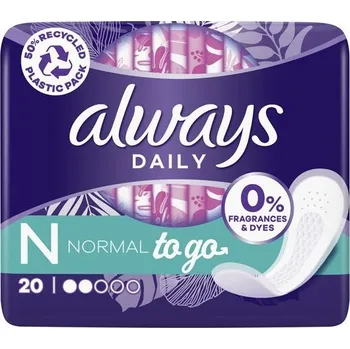 Menstruační vložka Dámské vložky Always-intimky To Go Normal,20ks