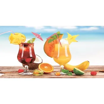 Gordon H91 Plážová osuška rychleschnoucí z mikrovlákna, koktejly, 100 x 180 cm