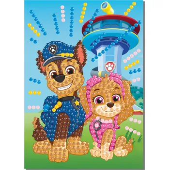 plyšák Diamantové malování přání s obálkou Tlapková patrola