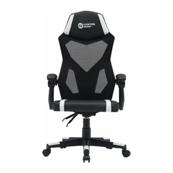 Herní židle CANYON gaming chair Flow MCH01 Mesh Black White