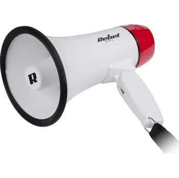 Megafon Rebel DH08 Megafon na baterie, 5 W, 13 x 22 cm, bílý