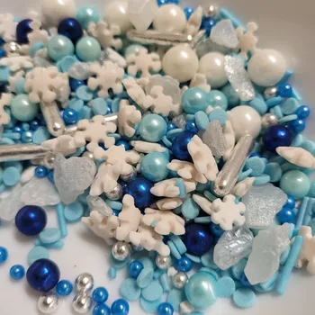 Přisada na vaření a pečení Lucie´s Sprinkles Ledová směs - vločky, kuličky, confety a kousky ledu ❄ 90g: 90g