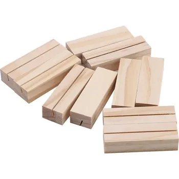 Jmenovka na stůl Dřevěný stojánek na jmenovky sada 10 ks | dekorace - obdélník