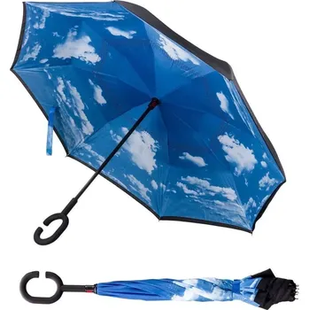 Dámské holínky Pevný deštník obrácený s rukojejí nebe