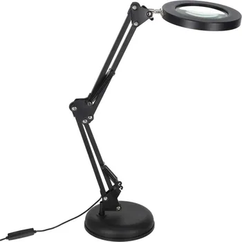 Lupa KIK KX2987 Multifunkční kosmetická lampa s lupou 12W, USB, černá