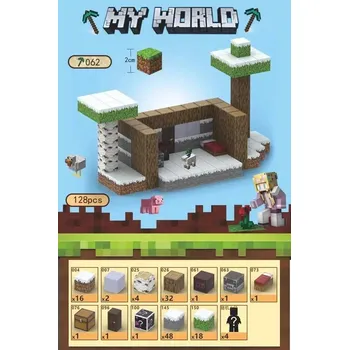 ostatní stavebnice Magnetická stavebnice pro děti 3+ | hračky - Sněhový dům