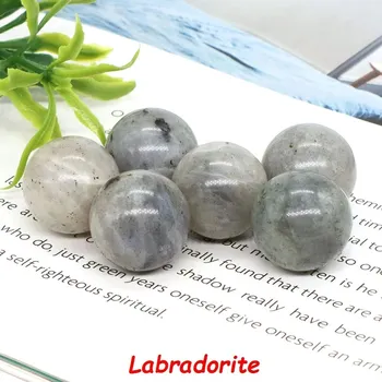 Náhrdelník Mini koule z přírodního krystalu | korálky, náhrdelník - labradorit , 1 KS