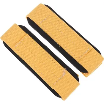 Silové posilovací popruhy na činky | pásky 2 ks - Žluť