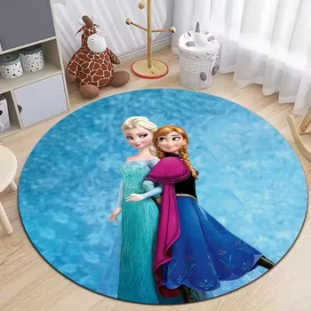 Koberec Koberec s motivem Ledového království pro děti | dětský koberec, kulatý koberec - 1 , 120x120cm