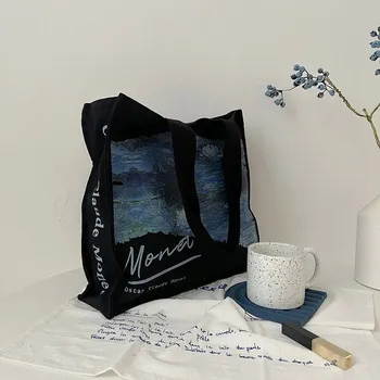 Kabelka Plátěná nákupní taška 12x38x36 cm | kabelka - Leknín