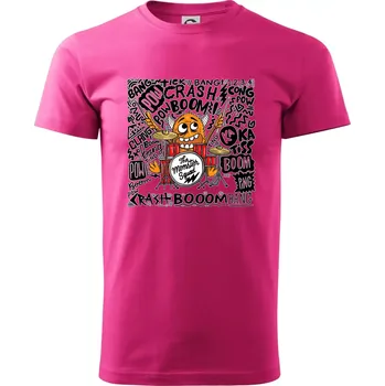 Pánská móda Bubeník - the moster squad - Klasické pánské triko vyšší gramáže - M ( Purpurová )