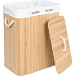 Verk 27278 Dvojitý koš na prádlo bambus, světle hnědý