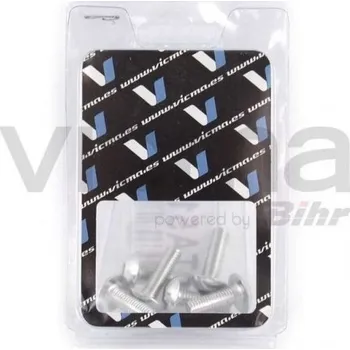 Sada šroubů pro kapotáž motocyklu M5x15 stříbrné 6 ks VICMA