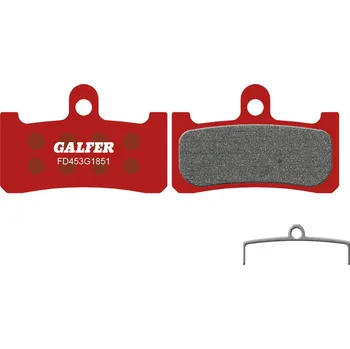 Brzda na kolo Galfer brzdové destičky FD453 (ADVANCED-červené) Hope M4, Trickstuff