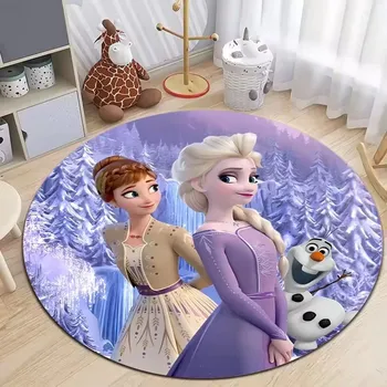 Koberec Koberec s motivem Ledového království pro děti | dětský koberec, kulatý koberec - 16 , 120x120cm