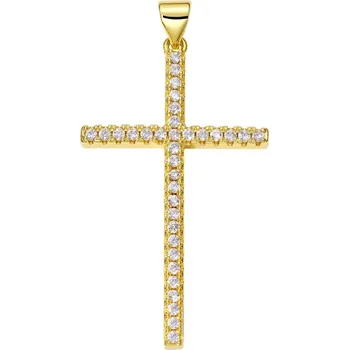 Přívěsek Přívěsek kříž se zirkony | šperk - PX2262-H