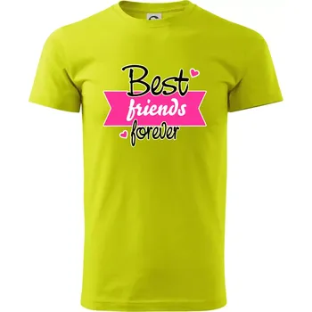 Best friends stuha - Klasické pánské triko vyšší gramáže - S ( Limetková )