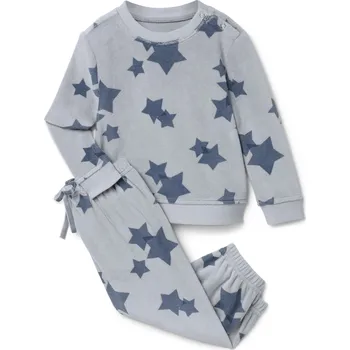 Kojenecká souprava 714202 - Tchibo - Plyšová souprava pro miminka - pro miminko - vel. 98/104 - barva: modrá/s potiskem