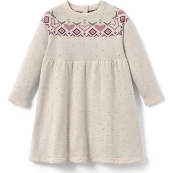 Dívčí šaty Tchibo Dívčí pletené šaty béžová 86/92