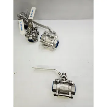 Ventil Třídílný kulový kulový kohout z nerezové oceli 304 s vnitřním závitem 1" BSPT AJ