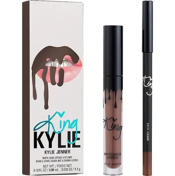 Přípravek na rty KYLIE COSMETICS - King Kylie Collection 2-Piece Matte Lip Kit Rtěnky 4.25 ml Hnědá unisex