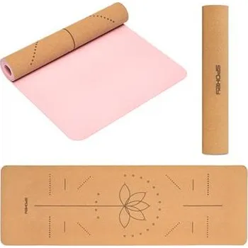 podložka na cvičení Spokey SAVASANA LOTOS Korková jóga podložka, 183 x 61 x 0,4 cm