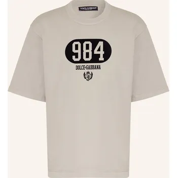 Pánská móda Dolce & Gabbana Pánské Tričko, šedá / černá, M