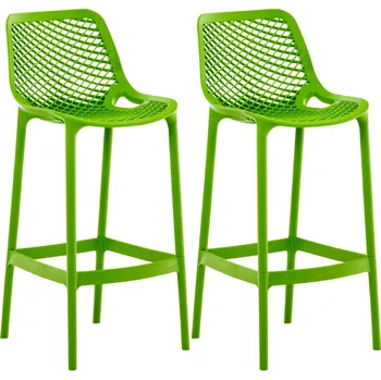 Barová židle LRCZ Sada 2 venkovních barových stoliček Air Barva: červená