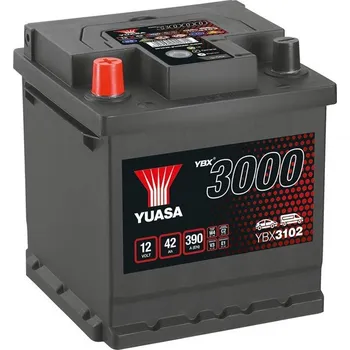 Autobaterie Autobaterie YUASA YBX3102 12V 42Ah 390A