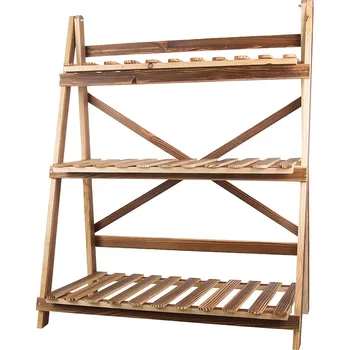 Stojan na květiny Verk 27400 Stojan na květiny, 3 police, 97 x 80 cm, dřevěný