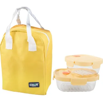 Jídlonosič Verk 07394 Termotaška s dózami na jídlo, 1x 950 ml, 1x 650 ml, žlutá