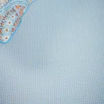 Jednolůžkové napínací prostěradlo CROSS STITCH 90 x 200 cm, šedo-modrá, bavlněný perkál, Pip Studio - doprava zdarma od 2999 Kč