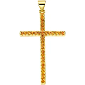 Přívěsek Přívěsek kříž se zirkony | šperk - PX2262-C