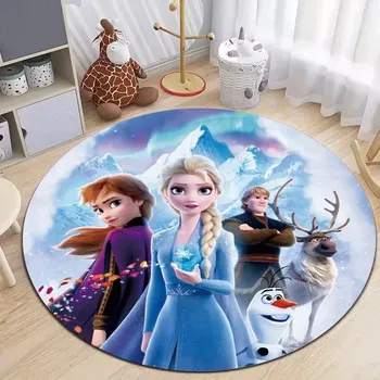 Koberec Koberec s motivem Ledového království pro děti | dětský koberec, kulatý koberec - 14 , 120x120cm