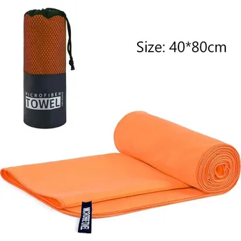 Ručník Rychleschnoucí sportovní ručník 40x80 cm | cestovní osuška - pomerančový