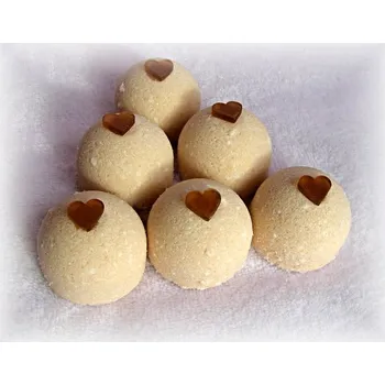 Koupelová sůl Šumivá bomba do koupele med a propolis 50g EXP 12/2025 (Přírodní pěnivá bomba do koupele s avokádovým a olivovým olejem, medem a propolis. Dozdobeno mýdlovou konfetou.)