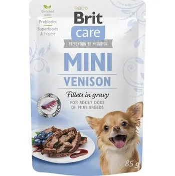 Krmivo pro psa BRIT CARE DOG MINI POUCH VENISON Vlhké Krmivo pro psy Zvěřina 85 g