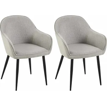 Barová židle LRCZ Sada 2 jídelních židlí Boise fabric Barva: šedá