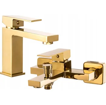 Vodovodní baterie Jednopáková nástěnná vanová a sprchová baterie Granitan ISTER zlatá