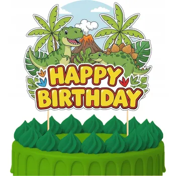 Obraz ZÁPICH DO DORTU Narozeninový Sto let DINOSAURUS DINOSAUŘI Postavy TOPPERY 5