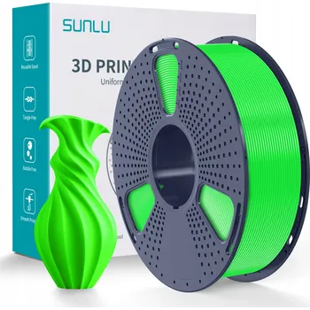 3D tisk PLA filament Sunlu 1,75 mm 1 kg zelený